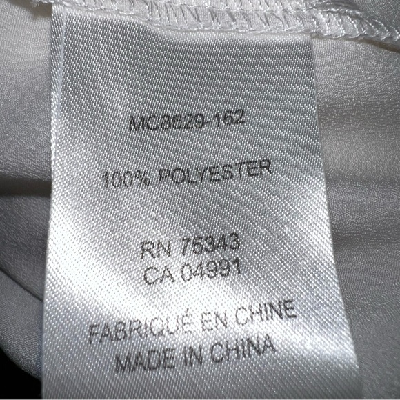 Saint Tropez West Ivory Lace Accent Blouse - Picture 13 of 15